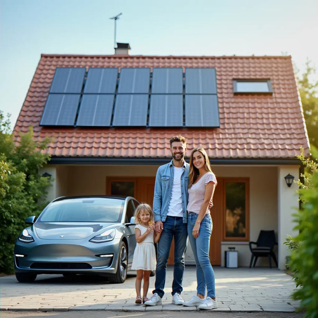 maison solaire famille